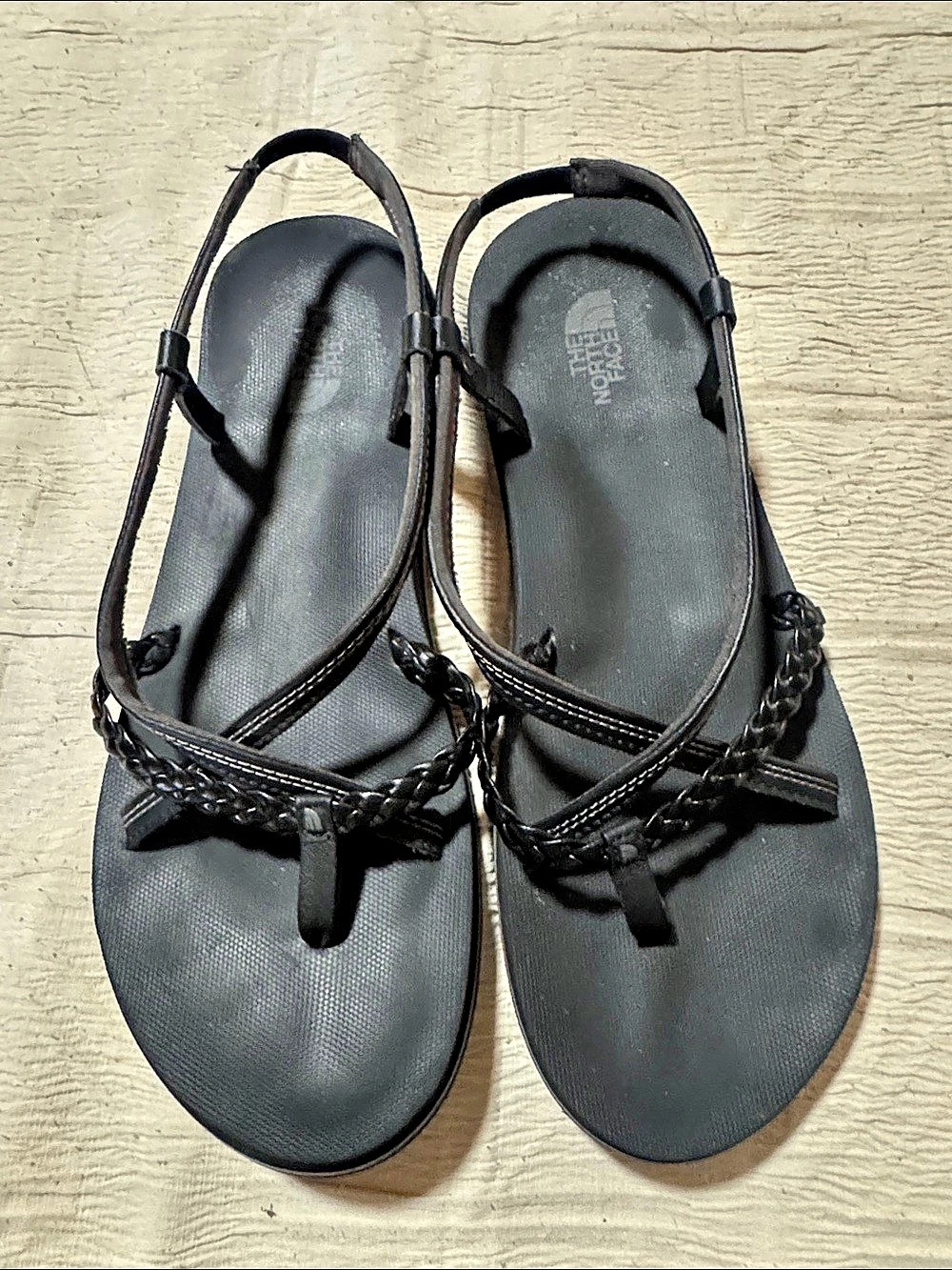 The North Face Strap Sandals in Black